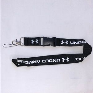 New Under Armour Black and White Lanyard ID Badge
